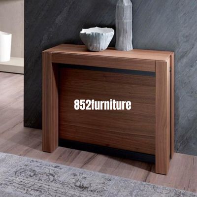 (包送貨安裝 | Delivery and Assembly Included) A397 實木申縮餐桌 (Wooden extendable dining table)