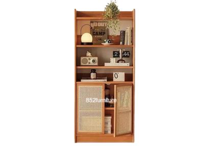 (包送貨安裝 | Delivery and Assembly Included) A403藤面書櫃 (Rattan Bookshelf)