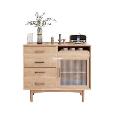 (包送貨安裝 | Delivery and Assembly Included) A437日式玻璃餐櫃 (Reeded glass sideboard)