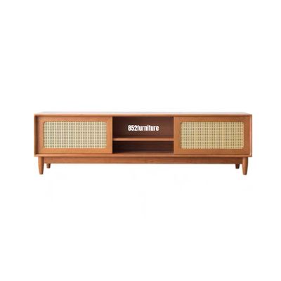 (包送貨安裝 | Delivery and Assembly Included)  A169日式藤面電視櫃 (Rattan tv cabinet)