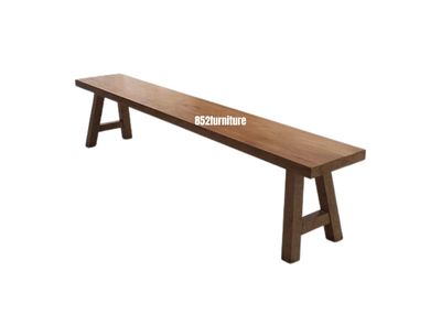 (包送貨安裝 | Delivery and Assembly Included) A062 日式實木長椅 (Solid wood bench)