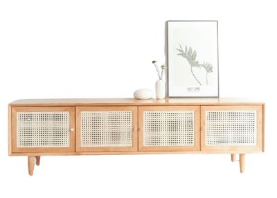 (包送貨安裝 | Delivery and Assembly Included)  A009 日式藤面電視櫃 (rattan tv cabinet)