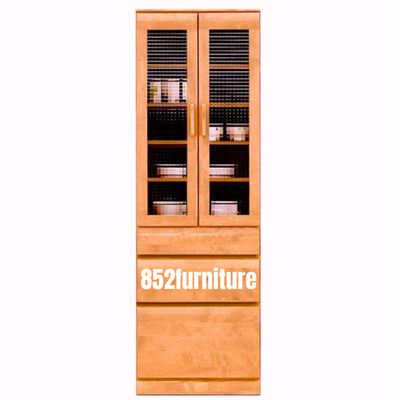 (包送貨安裝 | Delivery and Assembly Included)  A415 日式長虹玻璃書櫃 (Reeded Glass Bookcase)