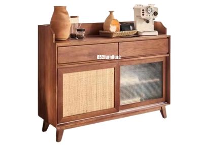 (包送貨安裝 | Delivery and Assembly Included)  A421日式實木餐邊櫃 (Japanese Style Sideboard)