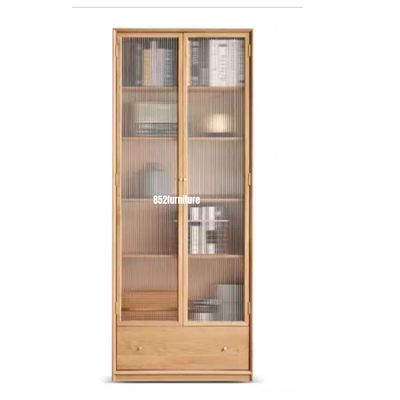 (包送貨安裝 | Delivery and Assembly Included)  A294 長虹玻璃書櫃 (Reeded glass bookshelf)