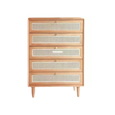 (包送貨安裝 | Delivery and Assembly Included)  A448 藤織面五斗櫃 (Rattan chest of drawers)