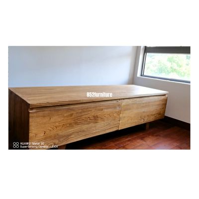 (包送貨安裝 | Delivery and Assembly Included) A257老榆木電視櫃 (Elm Tv Cabinet)