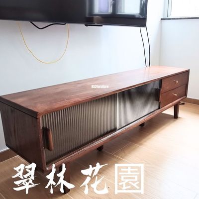 (包送貨安裝 | Delivery and Assembly Included) A002 日式長虹玻璃電視櫃 (tv cabinet)