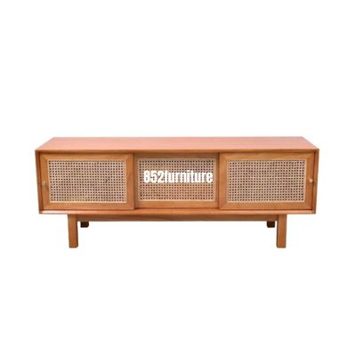 (包送貨安裝 | Delivery and Assembly Included)  A016 藤織面趟門電視櫃 (tv cabinet)