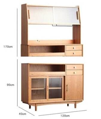 (包送貨安裝 | Delivery and Assembly Included) A135 日式長虹玻璃餐邊櫃 (dining sideboard)