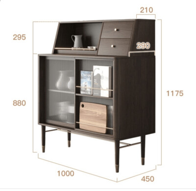 (包送貨安裝 | Delivery and Assembly Included)A088 北歐一體實木餐邊櫃 (dining sideboard)