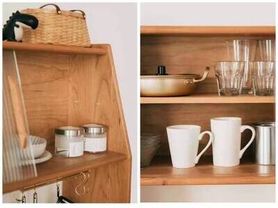 (包送貨安裝 | Delivery and Assembly Included)  A032 日式實木餐邊櫃 (dining sideboard)