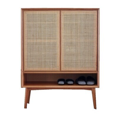 (包送貨安裝 | Delivery and Assembly Included) A147 簡約藤織面鞋櫃 (rattan shoe cabinet)