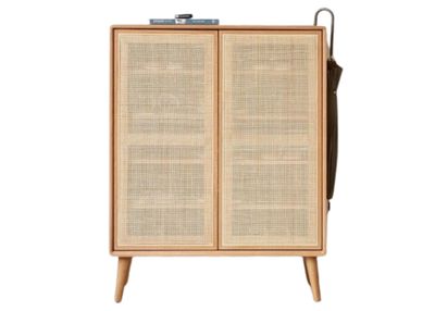 (包送貨安裝 | Delivery and Assembly Included)  A107日式藤織鞋櫃 (rattan shoe cabinet)