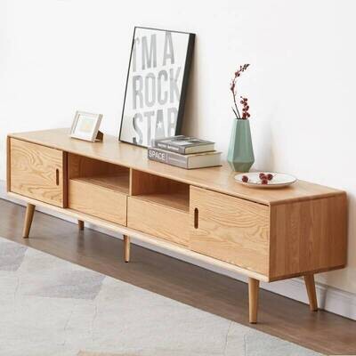 (包送貨安裝 | Delivery and Assembly Included)  A021 簡約實木電視櫃 (tv cabinet)