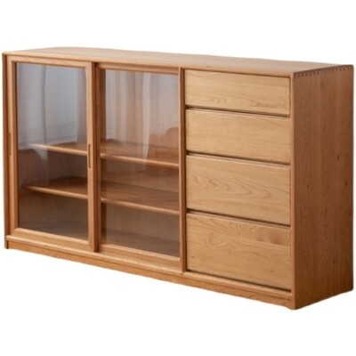 (包送貨安裝 | Delivery and Assembly Included)  A203 日式玻璃餐邊櫃 (Dining Sideboard)