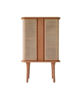 (包送貨安裝 | Delivery and Assembly Included)  A211 藤織門雜物櫃 (rattan cabinet)