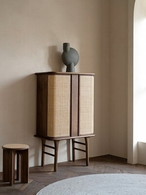 (包送貨安裝 | Delivery and Assembly Included)  A211 藤織門雜物櫃 (rattan cabinet)