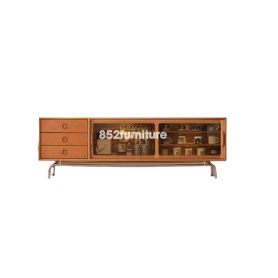 (包送貨安裝 | Delivery and Assembly Included)  ​A216金屬腳電視櫃 (solid wood tv cabinet)