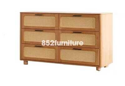 (包送貨安裝 | Delivery and Assembly Included)  A228 日式藤面斗櫃 (Rattan Chest of drawers)