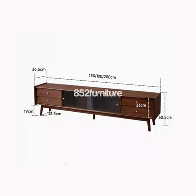 (包送貨安裝 | Delivery and Assembly Included)  A360 日式玻璃電視櫃 (japanese style tv cabinet)