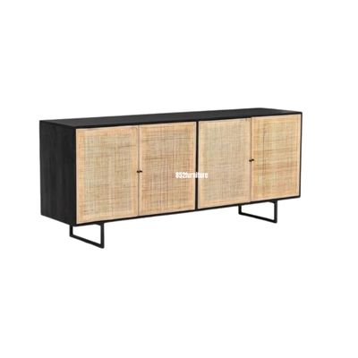 (包送貨安裝 | Delivery and Assembly Included)  A301日式藤面餐邊櫃 (Rattan Sideboard)