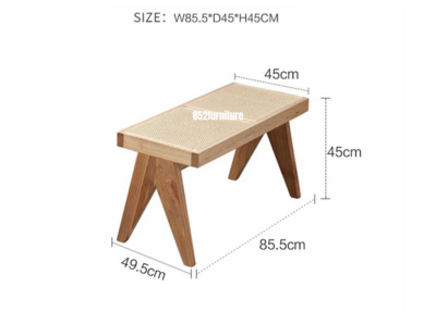 (包送貨安裝 | Delivery and Assembly Included)  A054 日式實木長椅 (Wooden bench)