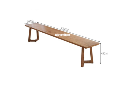 (包送貨安裝 | Delivery and Assembly Included)  A057 日式實木長椅 (Solid wood bench)