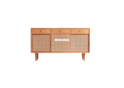 (包送貨安裝 | Delivery and Assembly Included)  A077藤織門餐邊櫃(rattan door dining sideboard)