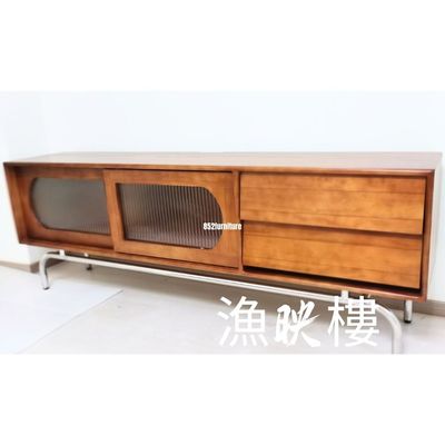 (包送貨安裝 | Delivery and Assembly Included)   A174日式玻璃電視櫃 (Wooden tv cabinet)