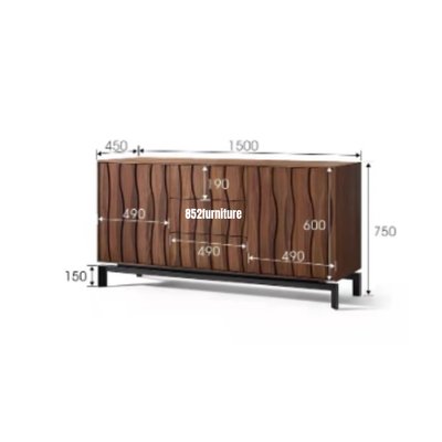(包送貨安裝 | Delivery and Assembly Included)  A249北歐餐邊櫃 (Wooden Sideboard)