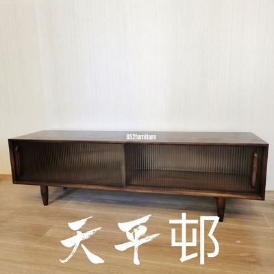 (包送貨安裝 | Delivery and Assembly Included) A256長虹玻璃電視櫃 (Reeded Glass Tv Cabinet)