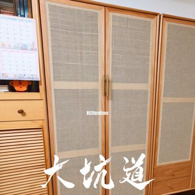 (包送貨安裝 | Delivery and Assembly Included) A259 藤面衣櫃 (Rattan Wardrobe)