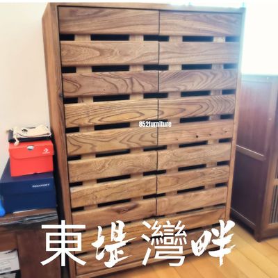 (包送貨安裝 | Delivery and Assembly Included)  A261老榆木鞋櫃 (Elm shoe cabinet)