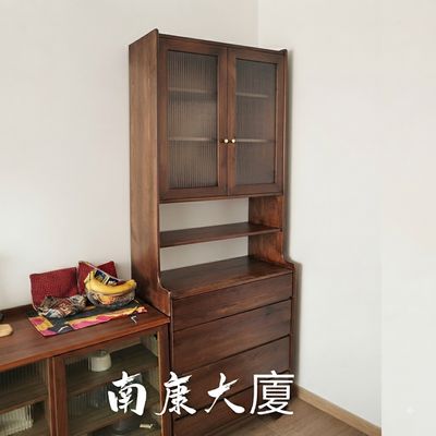 (包送貨安裝 | Delivery and Assembly Included)  A305日式長虹玻璃書櫃 (Reeded glass bookcase)