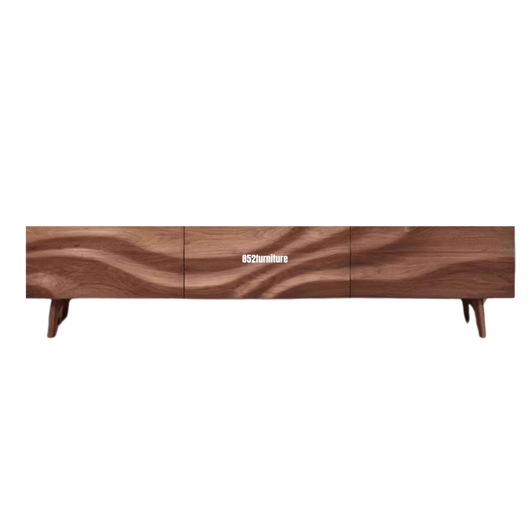 (包送貨安裝 | Delivery and Assembly Included)  A321水紋實木電視櫃 (solid wood tv cabinet)