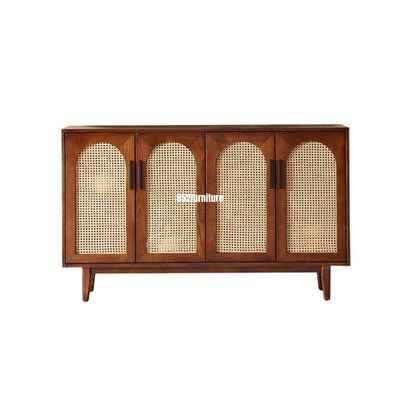 (包送貨安裝 | Delivery and Assembly Included)  A324日式藤面餐邊櫃 (rattan dining sideboard)