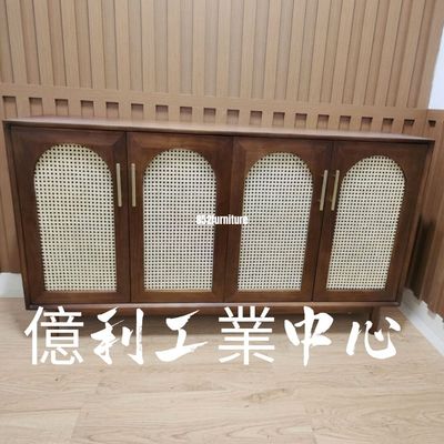 (包送貨安裝 | Delivery and Assembly Included)  A324日式藤面餐邊櫃 (rattan dining sideboard)