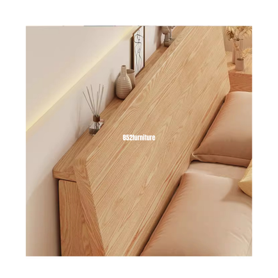 (包送貨安裝 | Delivery and Assembly Included)  A455油壓木制大床 (hydraulic press bed frame)