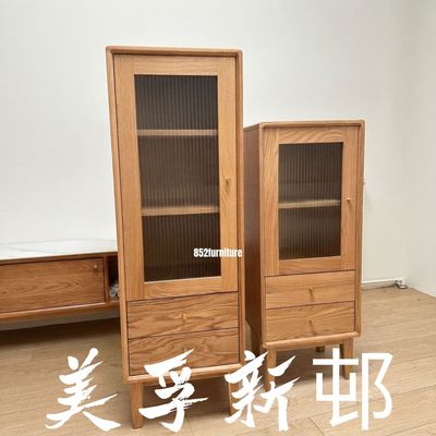 (包送貨安裝 | Delivery and Assembly Included) A372日式實木展示櫃 (Wooden display cabinet)