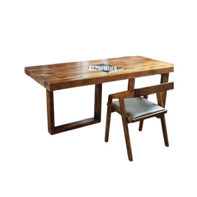 (包送貨安裝 | Delivery and Assembly Included)  A529原木實木餐桌 (dining table)