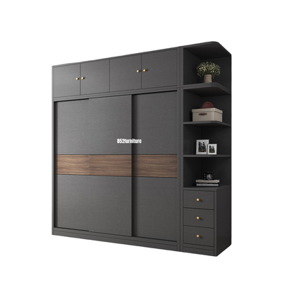 (包送貨安裝 | Delivery and Assembly Included)  A530趟門衣櫃 (Wooden sliding door wardrobe)
