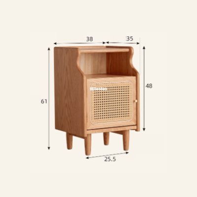 (包送貨安裝 | Delivery and Assembly Included)  A537日式床頭櫃 (Rattan bedside table)