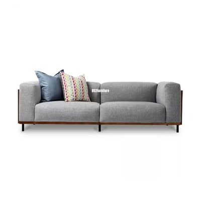 ​(包送貨安裝 | Delivery and Assembly Included)  A545日式木制布梳化(wooden fabric sofa)