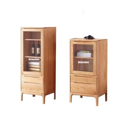 (包送貨安裝 | Delivery and Assembly Included)  A554橡木展示櫃 (Wooden display cabinet)