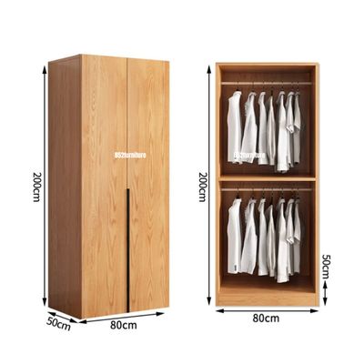 (包送貨安裝 | Delivery and Assembly Included)  A617 木制衣櫃 (Wooden door wardrobe)