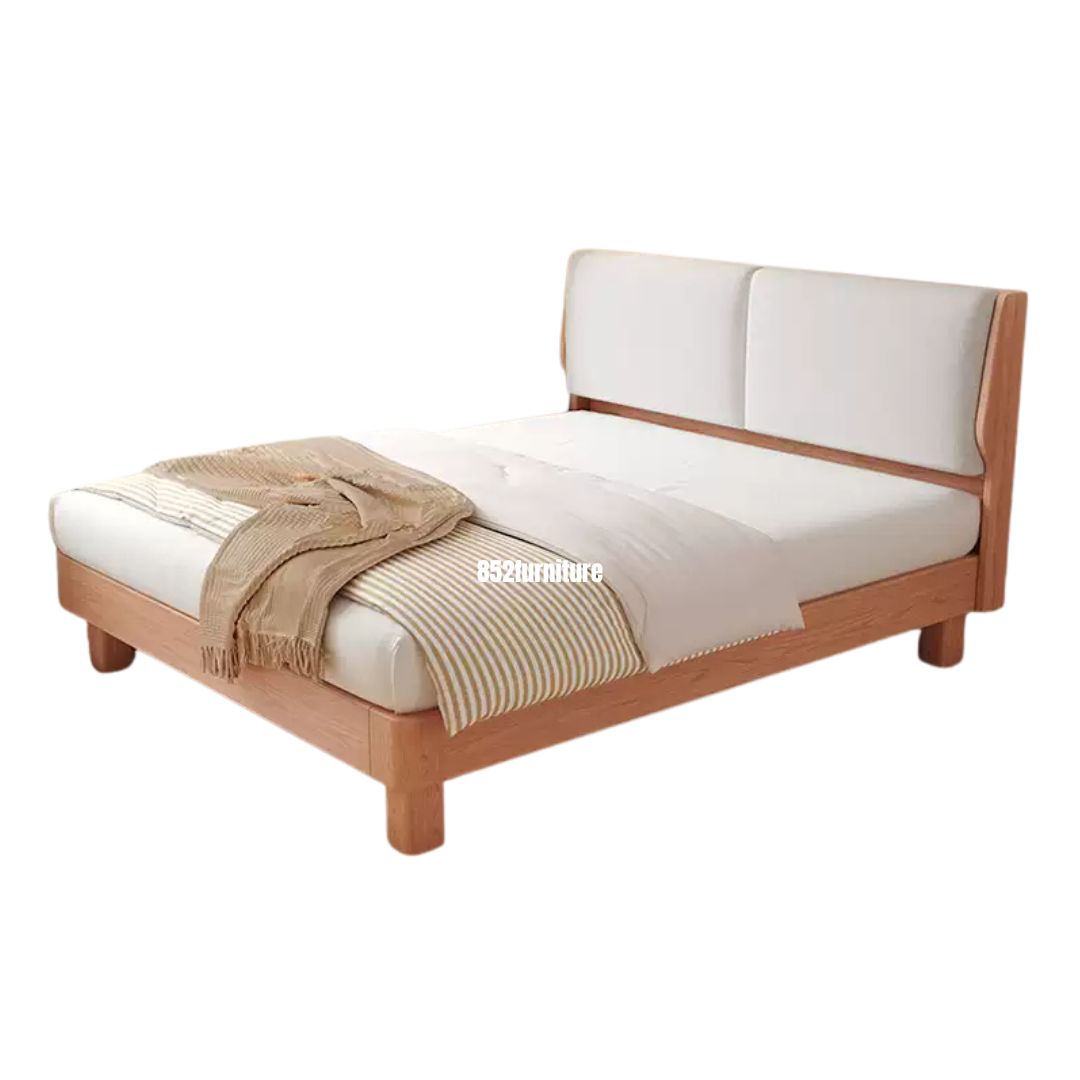 (包送貨安裝 | Delivery and Assembly Included) A614木制大床 (Wooden frame)