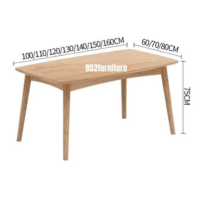 A621橡膠木餐桌組合 (dining table with chairs)