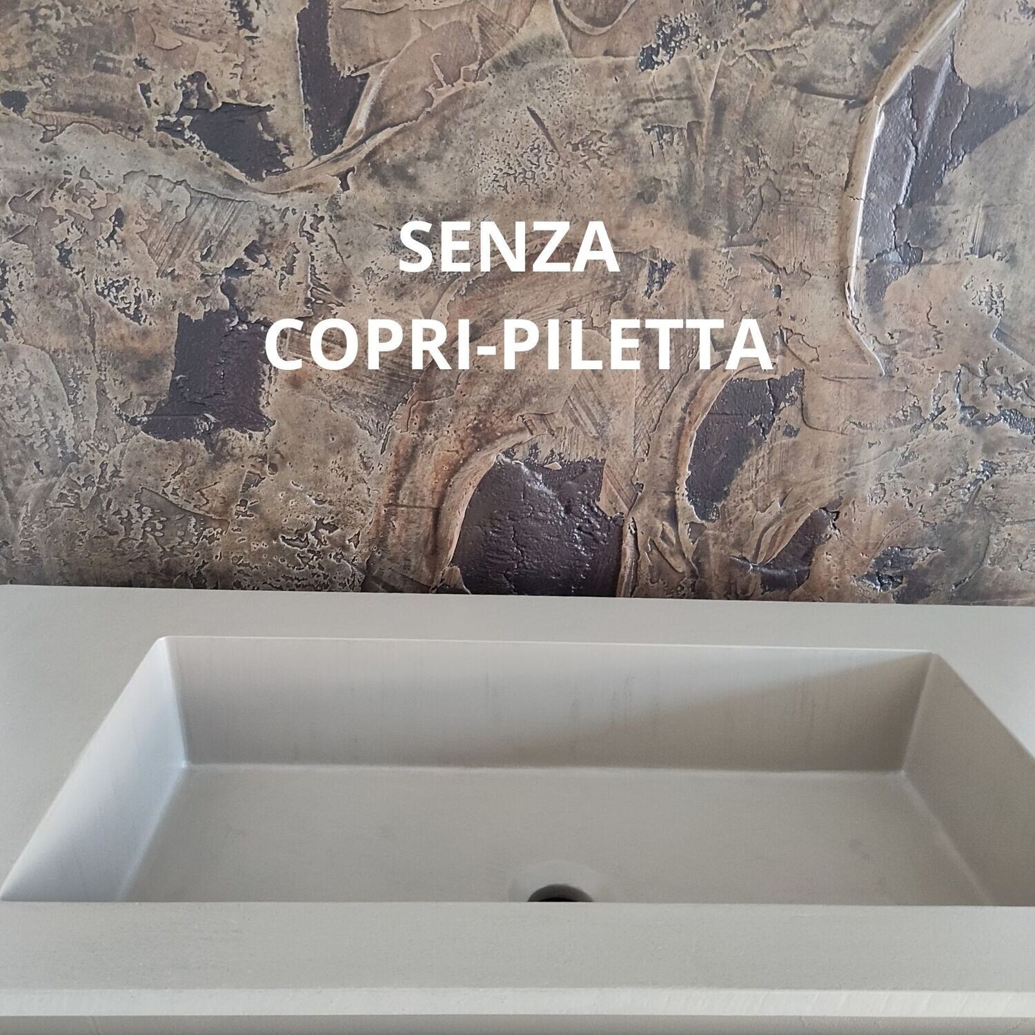 Coperchio Piletta a vista per Lavabi in resina