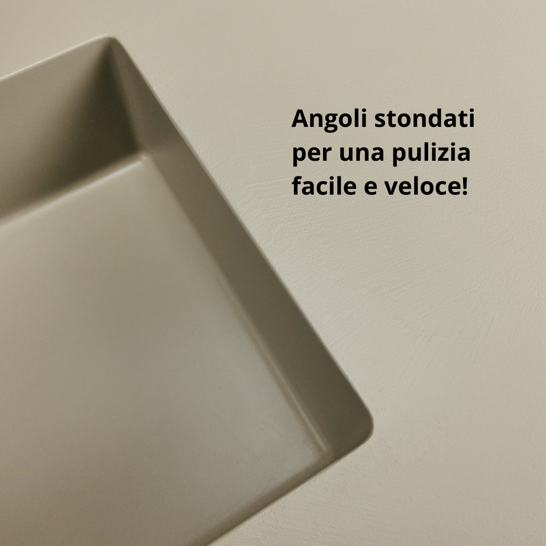 Lavabo Bagno L.120 cm - Mensolone con una vasca integrata